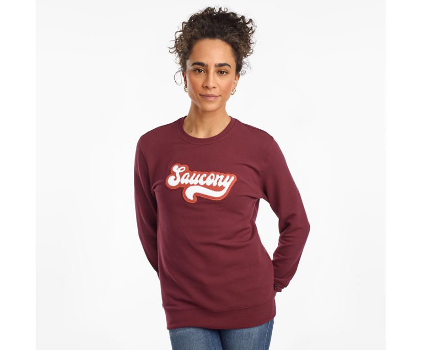 Saucony Rested Crewneck Skjorta Dam Vinröda | Sverige 256ILH